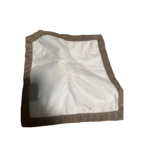 Levtex Baby Deer Lovey Security Blanket Stuffed Animal Plush Beige & White Antle - Picture 3 of 4